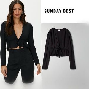 Sunday Best Tie Blouse in Red